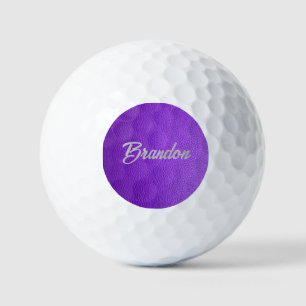 Individuelle Name lila Ledergolfbälle Golfball