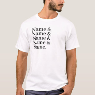 Individuelle Name List Ampersand T-Shirt