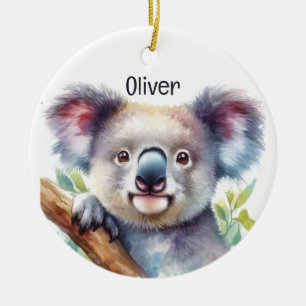 Individuelle Name Little Koala Bear Australisches Keramik Ornament