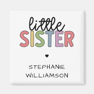 Individuelle Name Little Sister Niedlich Personali Magnet