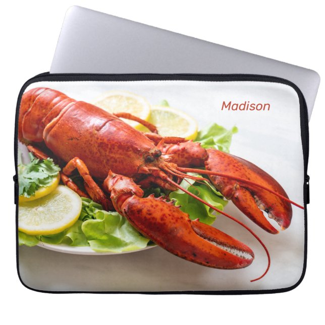 Individuelle Name Lobster Laptop-Ärmel Laptopschutzhülle (Vorderseite)