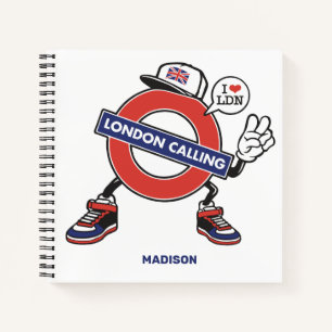 Individuelle Name London Anruf Notizbuch