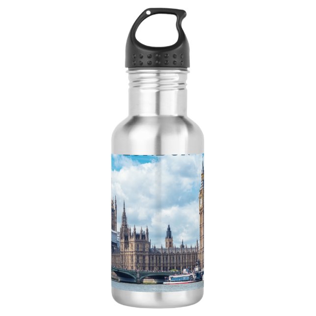 Individuelle Name London Edelstahlflasche (Vorderseite)