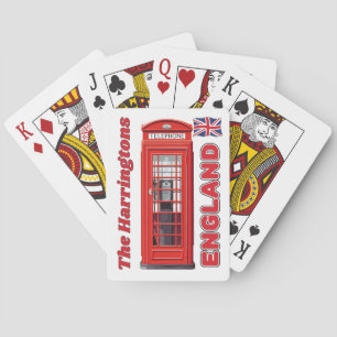 Individuelle Name London England Spielkarten
