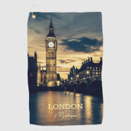 Individuelle Name London Golfhandtuch