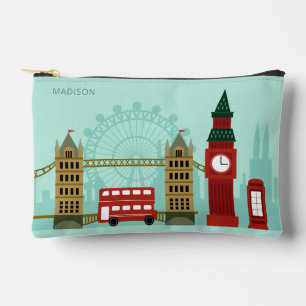 Individuelle Name London Illustration Zubehörtasche