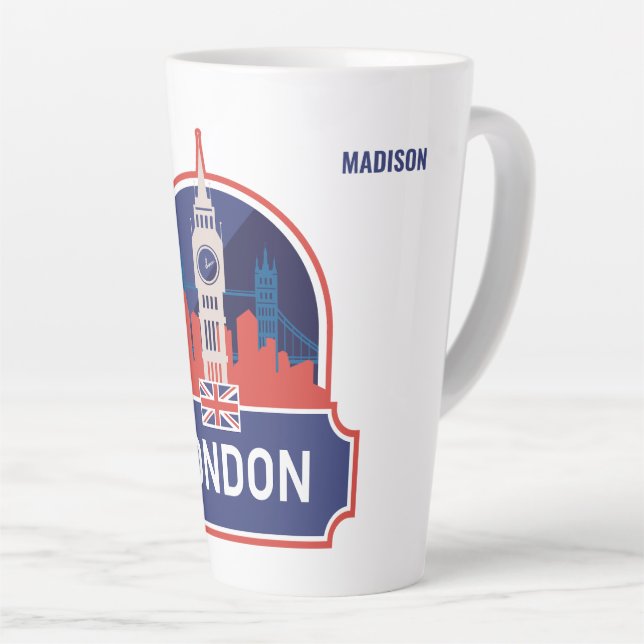 Individuelle Name London Milchtasse (Rechte Ecke)