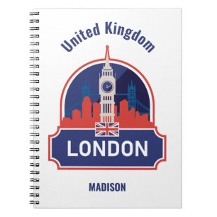 Individuelle Name London Notizblock