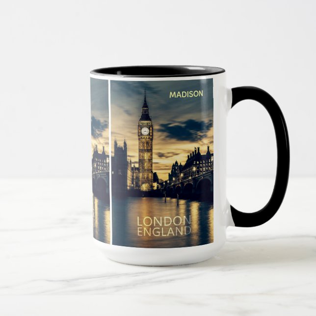 Individuelle Name London Tasse (Rechts)