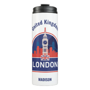Individuelle Name London Thermosbecher