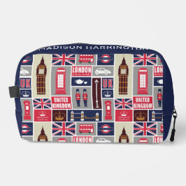 Individuelle Name London UK Icons Waschbeutel