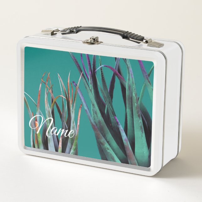 Individuelle Name Lunchbox Aloe Pflanze (Vorderseite)