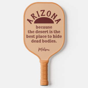 Individuelle Name lustig ARIZONA Pickleball Schläger