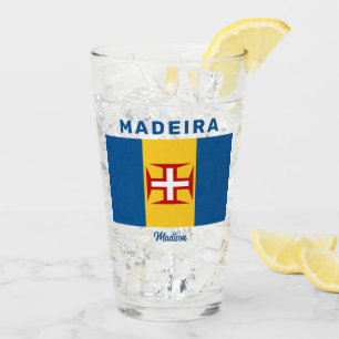 Individuelle Name Madeira Flag Glas