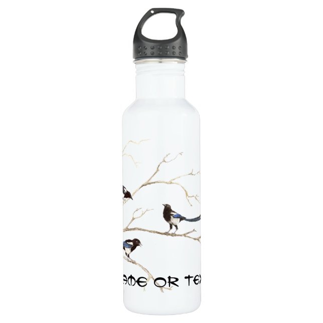 Individuelle Name Magpie Trinkflasche (Vorderseite)
