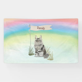 Individuelle Name Maine Coon Cat Pet Banner