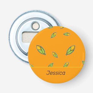 Individuelle Name-Mais auf Orange Flaschenöffner