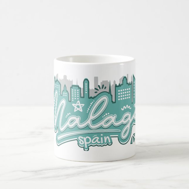 Individuelle Name Malaga Spanien Kaffeetasse (Mittel)