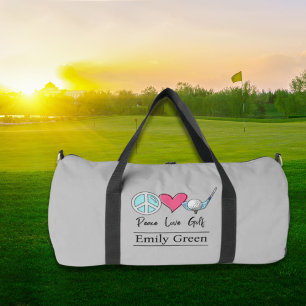 Individuelle Name Mama Liebe Frieden Golfer Duffle Bag