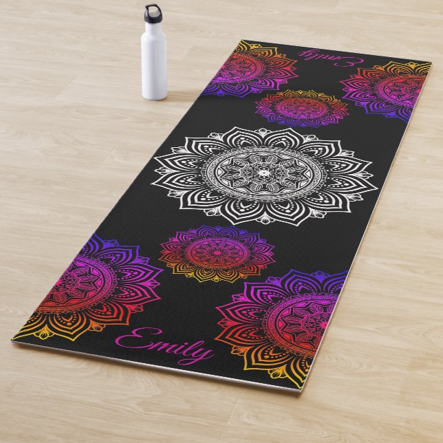 Individuelle Name Mandala Übung Yoga Mat Yogamatte (Beispiel)