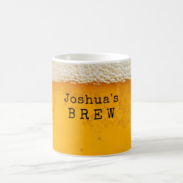 Individuelle Name/Mans Beer Bar Brew Kaffeetasse (Mittel)