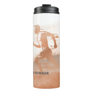 Individuelle Name Marathon Runner-Geschenk Thermosbecher