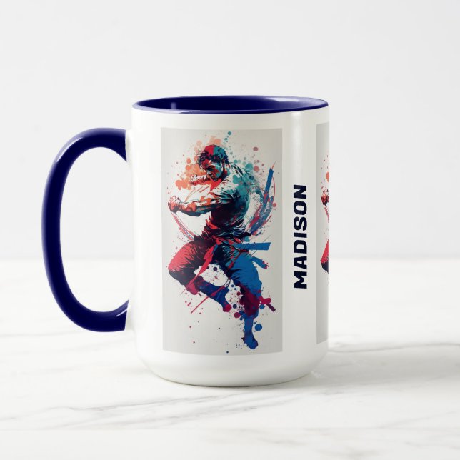 Individuelle Name Martial Arts Tasse (Links)
