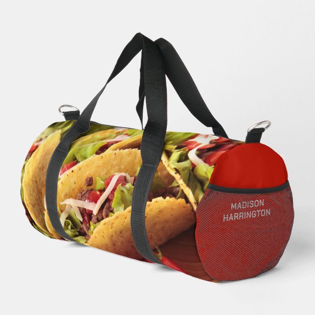 Individuelle Name mexikanisches Essen Duffle Bag (Rechte Ecke)