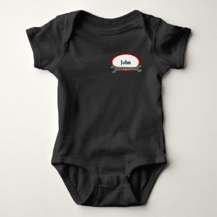 Individuelle Name Mini Mechanic Bodysuit Baby Strampler