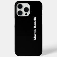 Individuelle Name Minimalistisch Modernes Schwarz-