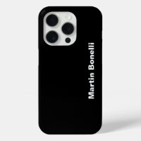 Individuelle Name Minimalistisch Modernes Schwarz-