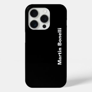 Individuelle Name Minimalistisch Modernes Schwarz- Case-Mate iPhone Hülle
