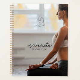 Individuelle Name Minimalistisch Yoga Studio Planer