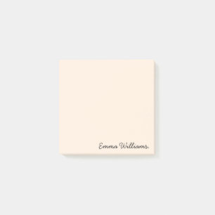 Individuelle Name Minimalistische Personalisierte  Post-it Klebezettel