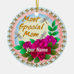 Individuelle Name mit besonderen Mamas Keramik Ornament