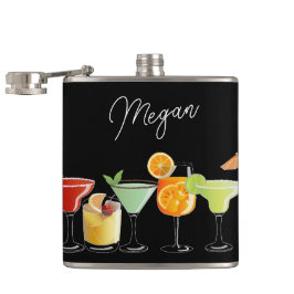 Individuelle Name mit farbenfrohen handGezeichnet  Flachmann