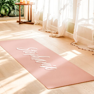 Individuelle Name mit weichem Korallenriff Yogamatte