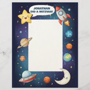 Individuelle Name Mitzvah Briefbogen