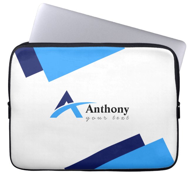 INDIVIDUELLE NAME MODERN LAPTOPSCHUTZHÜLLE (Vorderseite)