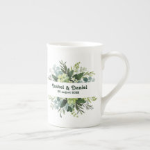 Individuelle Name Moderne florale Girl Kaffee Tass