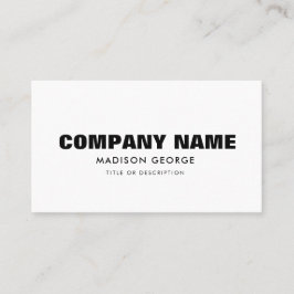 Individuelle Name - Moderner Minimalismus in den s Visitenkarte