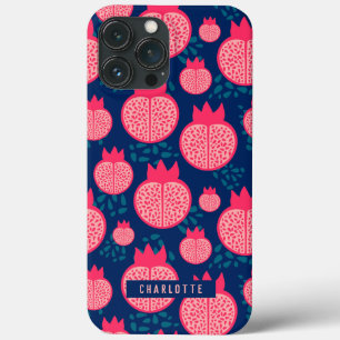 Individuelle Name Modernes Granatapfelmuster Case-Mate iPhone Hülle