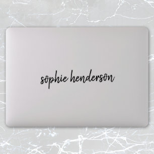Individuelle Name Modernes, handgeschriebenes Sk Aufkleber