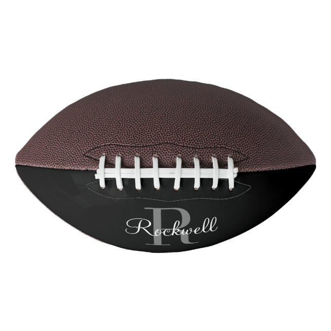 Individuelle Name Monogram Football (Vorderseite)
