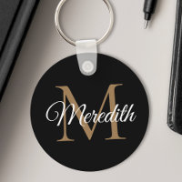 Individuelle Name Monogram Handwriting Script Blac