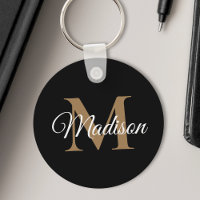 Individuelle Name Monogram Handwriting Script Blac