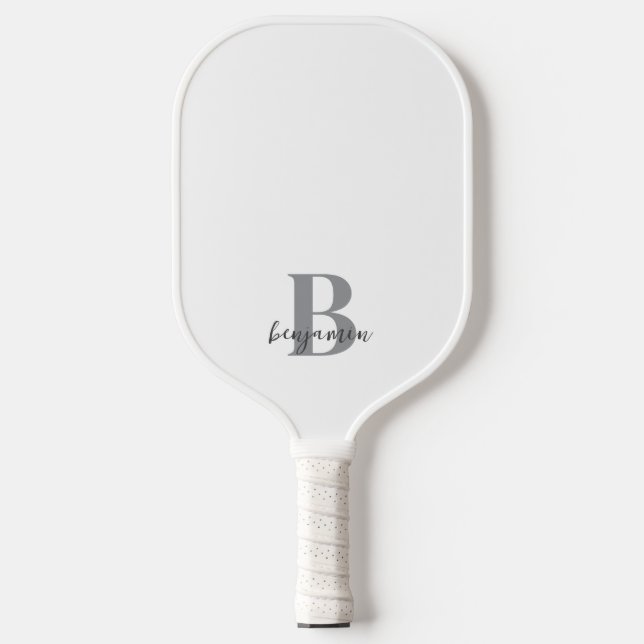 Individuelle Name Monogram Pickleball Paddel Schläger (Vorderseite)