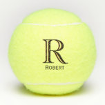 Individuelle Name Monogram Tennis Ball<br><div class="desc">EINZIGARTIGE LAYERING DES MONOGRAMM — schauen Sie genau hin und Sie werden drei Farben sehen, die ihm das Gefühl der Tiefe geben. Personalisiert zusätzlich mit dem Vornamen. Spezielle Idee für ein Geschenk oder Sie können einfach nur für sich selbst genießen! Wenn Sie Fragen zum Design oder eine spezielle Anfrage haben,...</div>