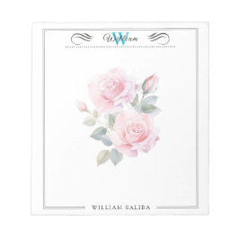 Individuelle Name & Monogramm 5,5" x 6" Notepad -  Notizblock