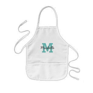 Individuelle Name-Monogramm-Kinder backen Schürze